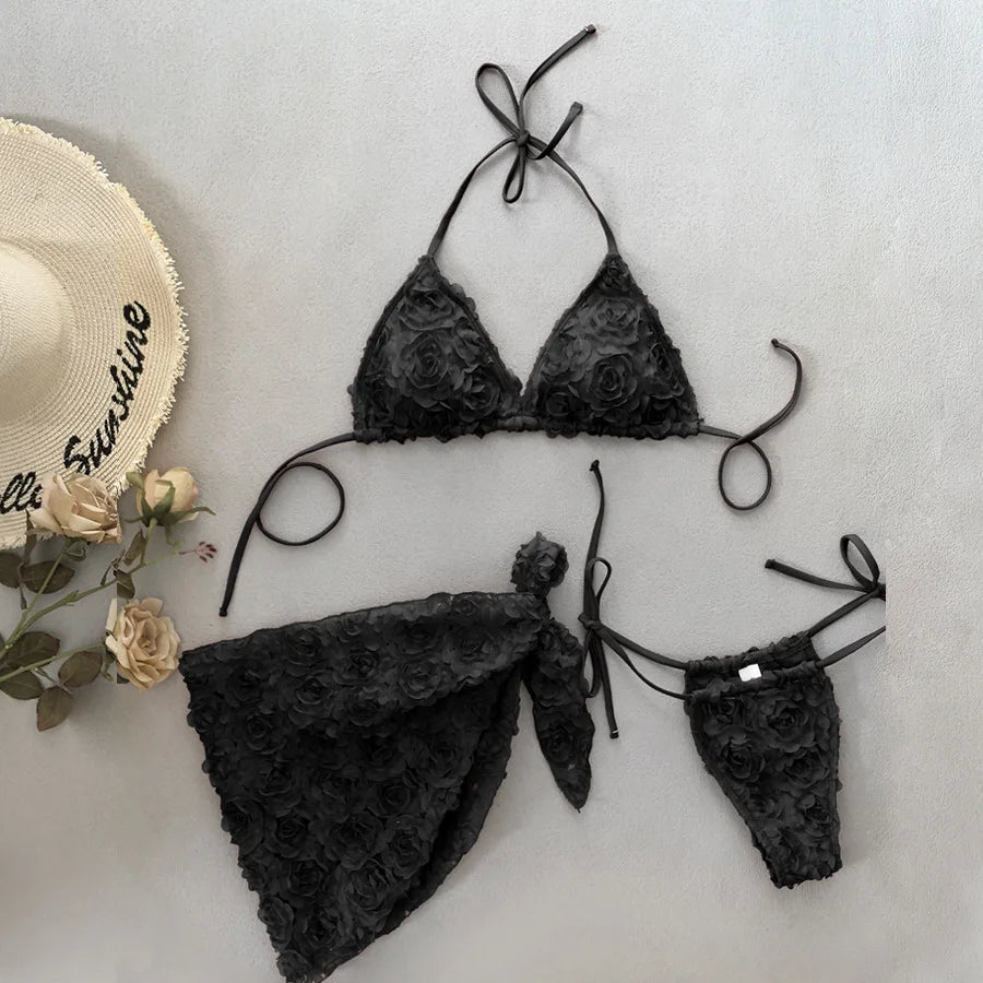 High-Waist Two-Piece Bikini Set – Smooth & Supportive