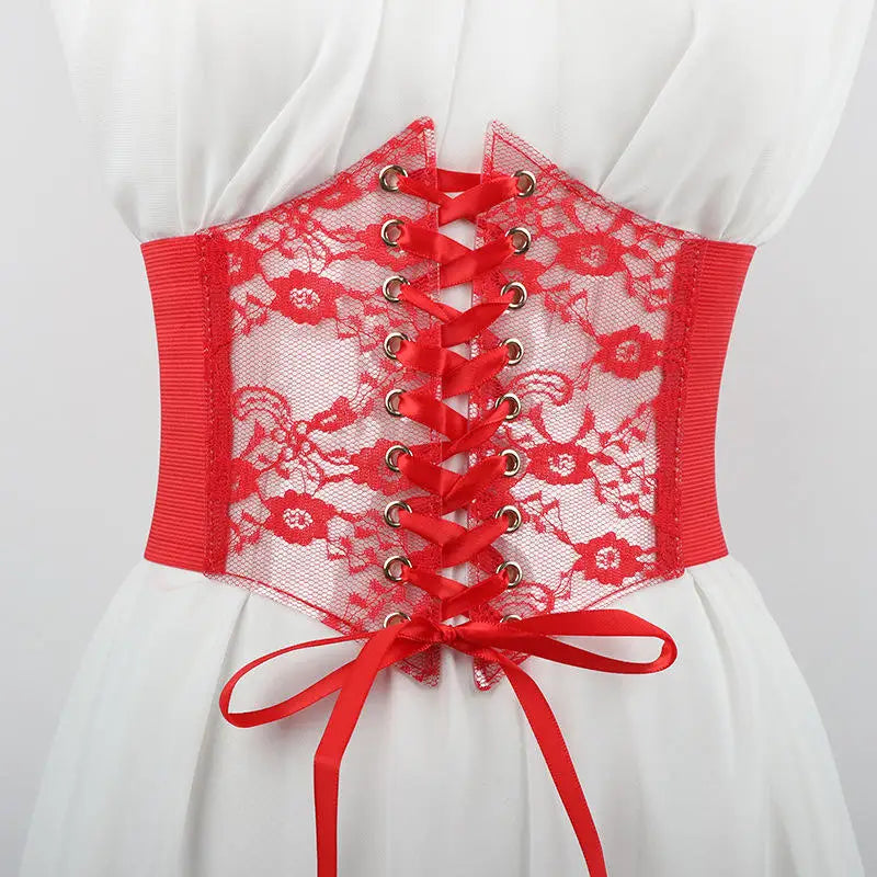 Embroidered Lace Corset | OWNLUXE