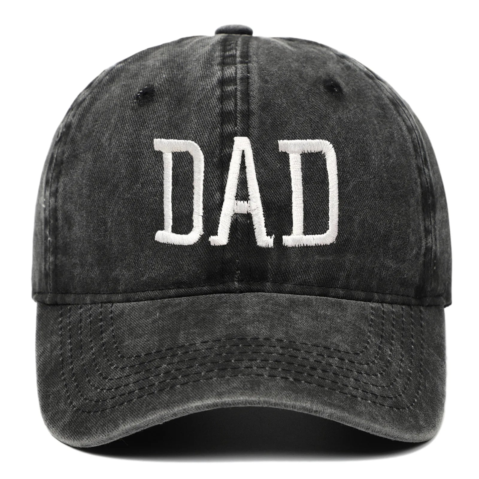 Mom and Dad letter embroidered baseball cap washed retro duckbill cap Father's Day Mother's Day best gift