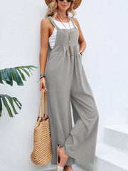 Wide-Leg Sleeveless Jumpsuit | OWNLUXE