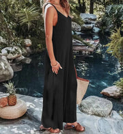 Women’s Flared Beach Jumpsuit – Lightweight One-Piece