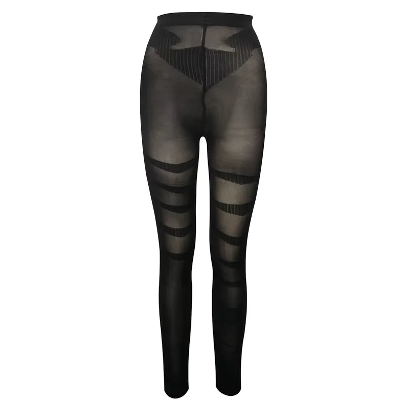 Compression High-Waist Tummy-Control Thigh Leggings | OWNLUXE