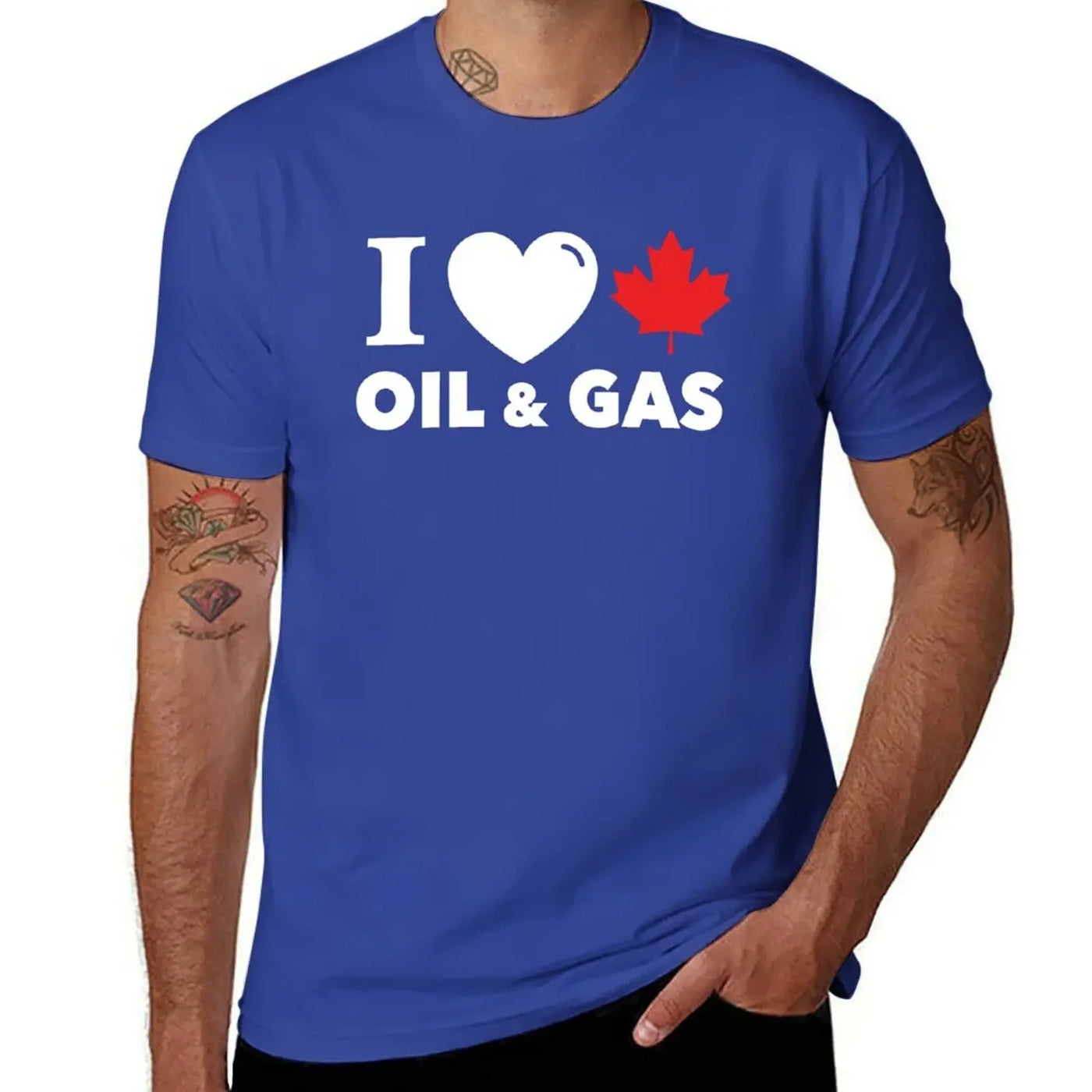 I Love Canadian Oil & Gas T-Shirt – Alberta Maple Leaf Pride Tee | OWNLUXE