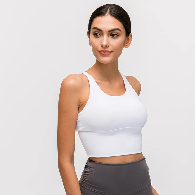 Supportive Nylon Push-Up Sports Bra | OWNLUXE