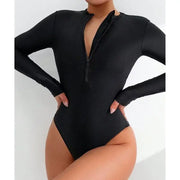 Printed Halter One-Piece Swimsuit – Sleek Supportive Fit