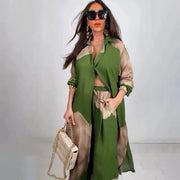 Fashion Loose Printed Long Sleeve Set Women's Pants | OWNLUXE