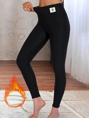 High-Waist Velvet Leggings | OWNLUXE