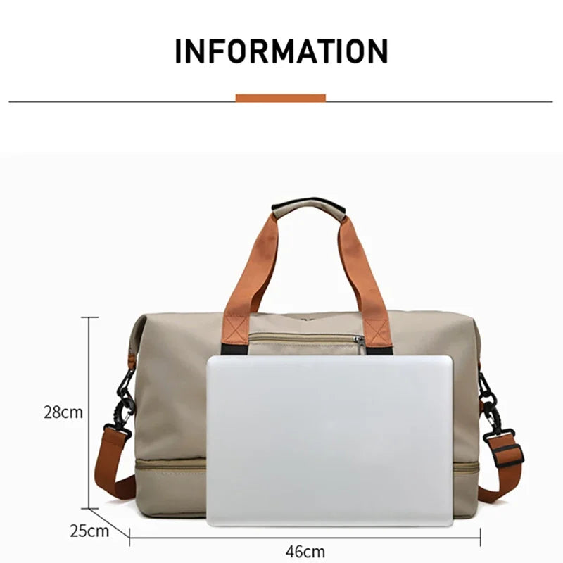 Large-Capacity Canvas Sport Travel Bag | OWNLUXE