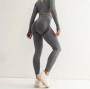 Women’s High-Rise Quick-Dry Yoga Leggings with Tummy Control
