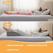8-Inch Leg Elevating Pillow - Memory Foam Wedge for Side Sleeping & Rest