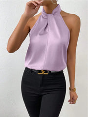 Women's Sleeveless Halter Top | OWNLUXE