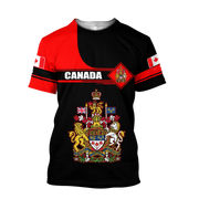 Canada Flag Graphic T-Shirt – 3D Print Oversized Tee | OWNLUXE