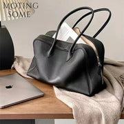 Cowhide Leather Handbag | OWNLUXE