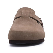 Women's Leather Suede Arch-Support Clogs | OWNLUXE