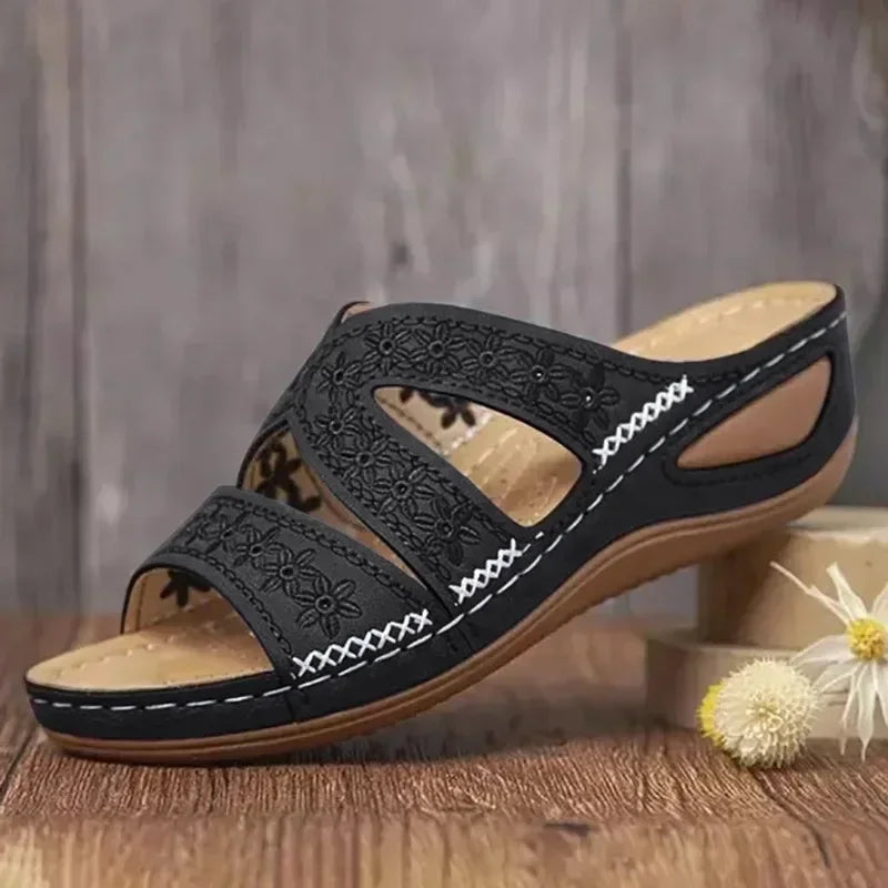 Women's Open Toe Platform Wedge Sandals | OWNLUXE