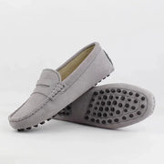 Women's Leather Loafers (Light Grey) – Shop at OWNLUXE