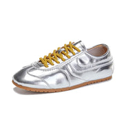 Women’s German-Inspired Leather Sneakers – Genuine Cowhide