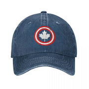 Canada Leaf Vintage Baseball Cap — Distressed Denim Sun Hat | OWNLUXE