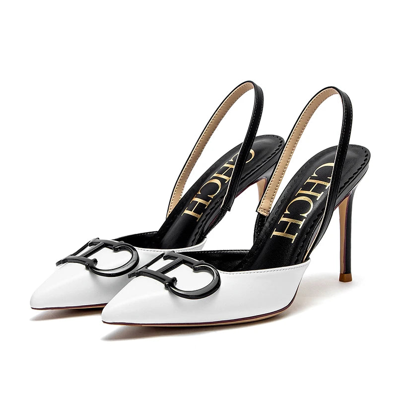 Women's High Heels Sharp Tip Destiny Closed Toe Strappy | OWNLUXE