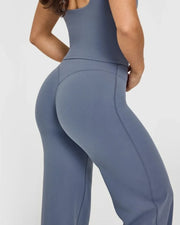 Mid-Waist Yoga Pants – Straight Leg Active