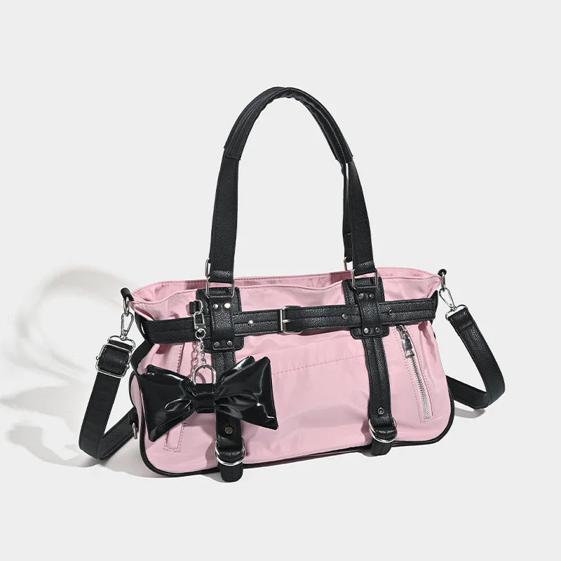PU Canvas Travel Duffle Bag with Drawbar – Hard Case Rolling Luggage