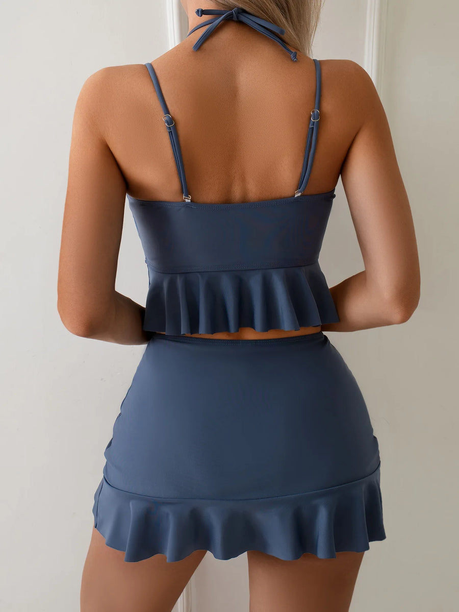 Women's Strapless Three-Piece Swim Cover-Up | OWNLUXE