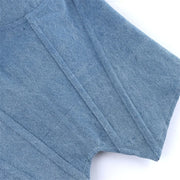 Zip-Up Lace Denim Overbust Top | OWNLUXE