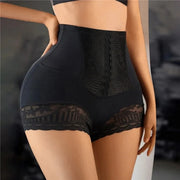 Seamless High-Waist Tummy-Control Lace Shorts | OWNLUXE