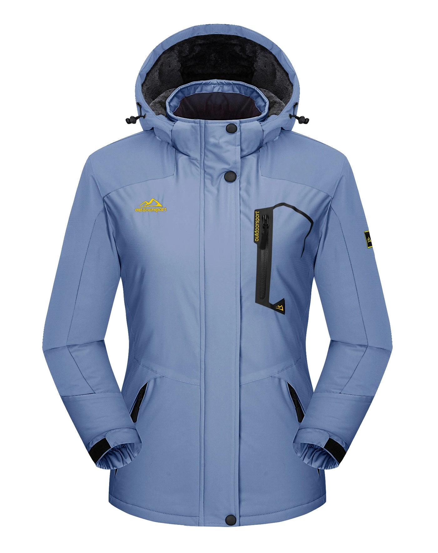 Women's Windproof Fleece-Lined Winter Jacket