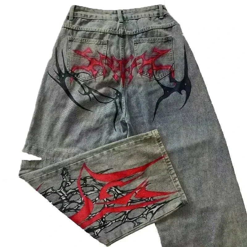 2026 American Trend Straight Jeans - Hip Hop Wide Leg Unisex
