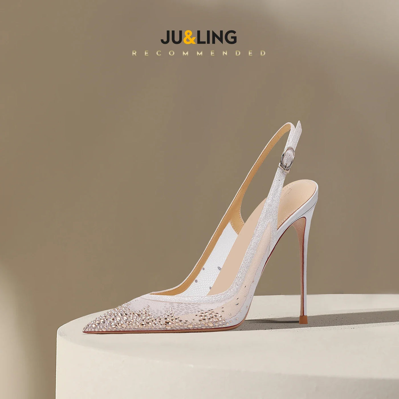 Women's High-Heel Mesh High Heels (Naked 8Cm) | OWNLUXE