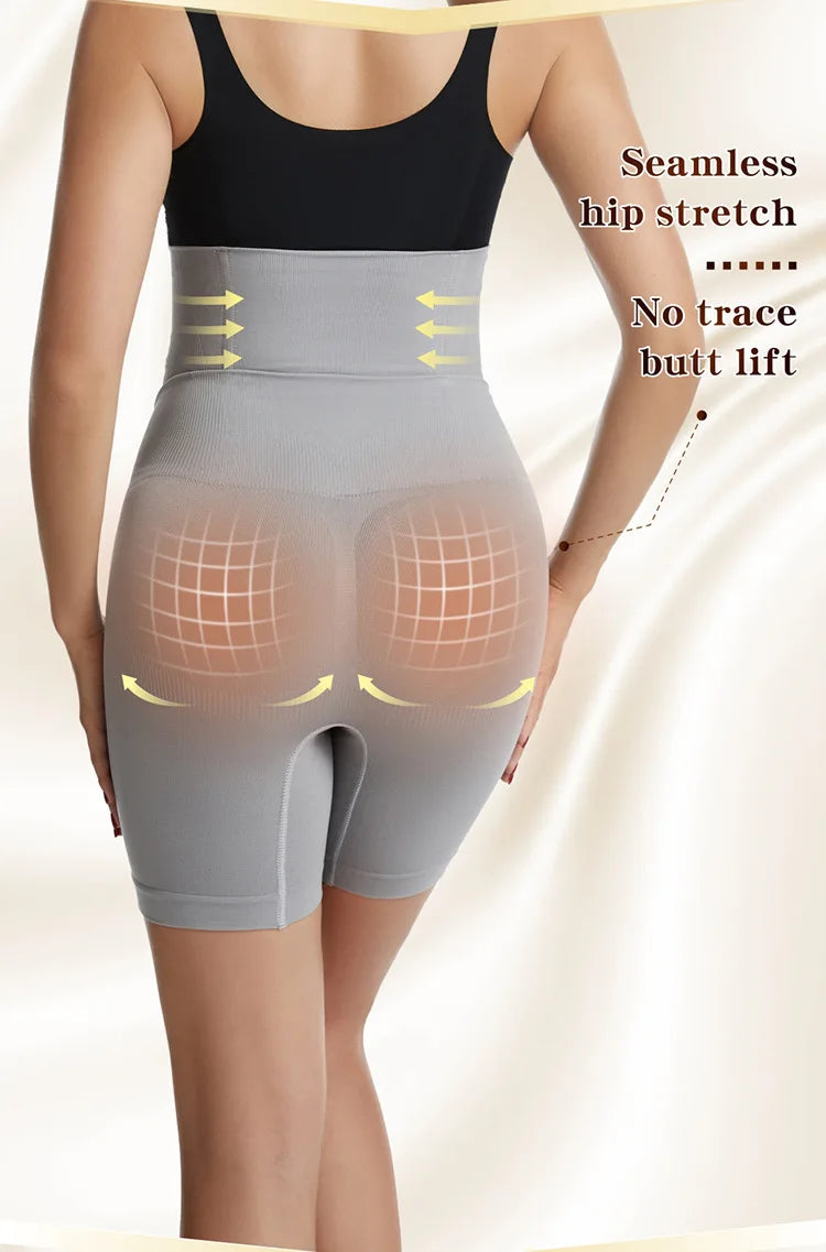High-Waist Tummy Control Shaper Shorts - Butt Lifter Shapewear