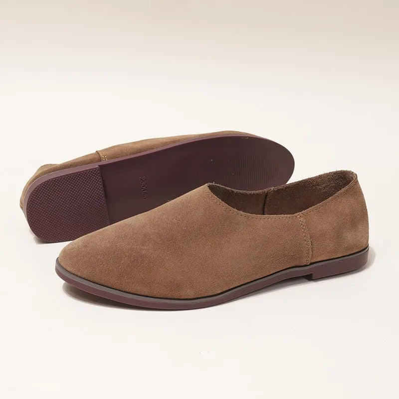Women's Pointed Toe Leather Loafers – Shop at OWNLUXE