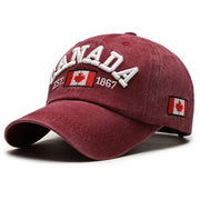 Vintage Canada Baseball Cap - Washed Cotton Adjustable Unisex Hat