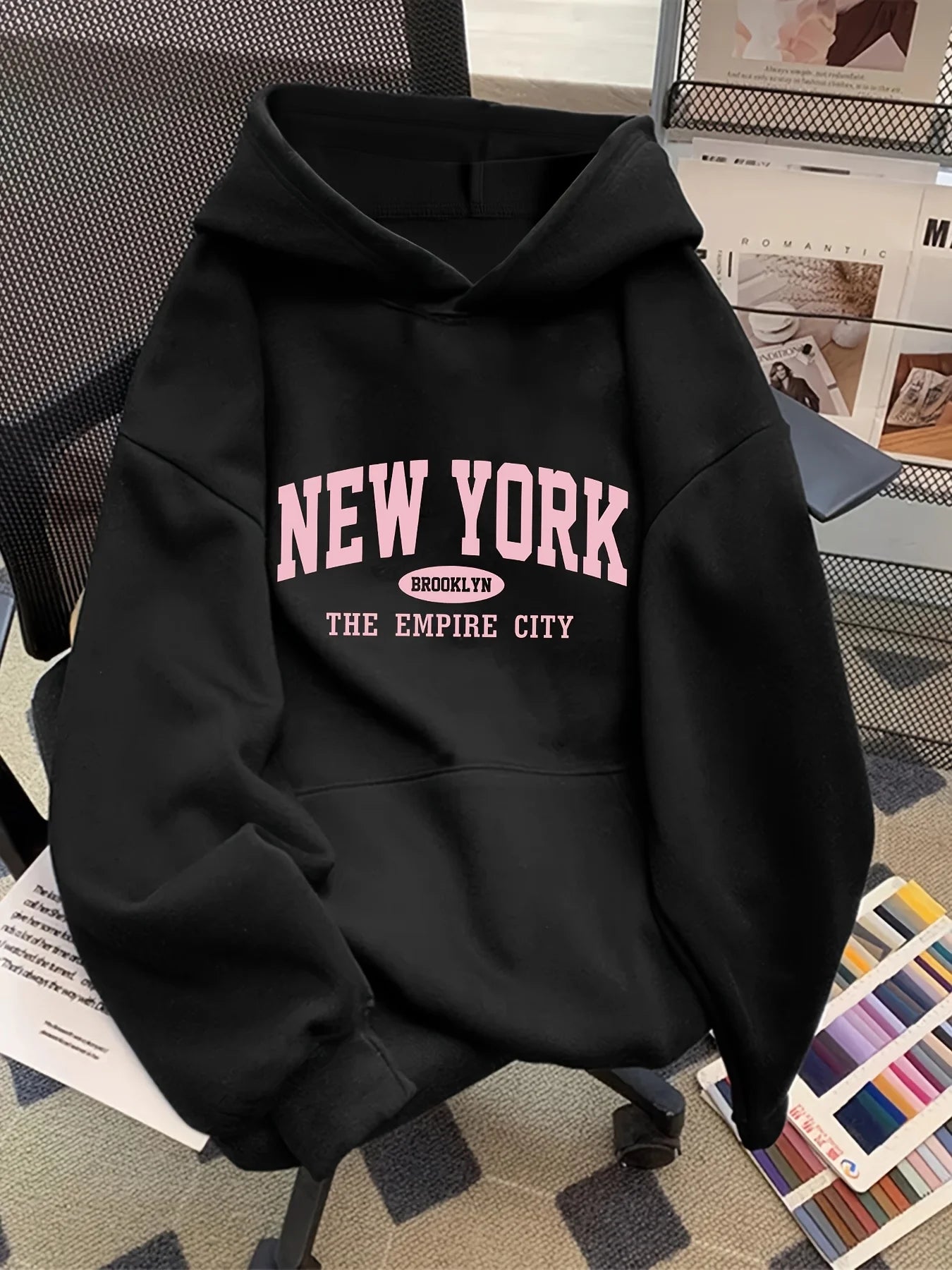 Women's Long Sleeve Hooded Hoodie (Grey 2) | OWNLUXE