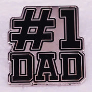Funny Dad Pin Badge – Zinc Alloy Father’s Day Brooch
