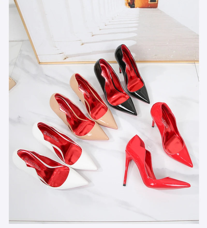 Women’s Black Pointed Toe Stiletto High Heels