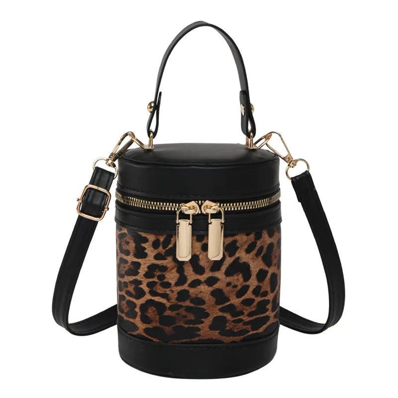 PU Leather Leopard Print Bucket Bag | OWNLUXE