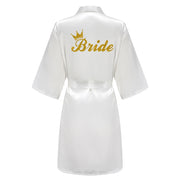 Satin Bridal Robe – Bridesmaid & Wedding Party Bathrobe | OWNLUXE