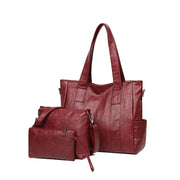 Vintage Shoulder Crossbody Bag – Soft PU Multi-Pocket Tote