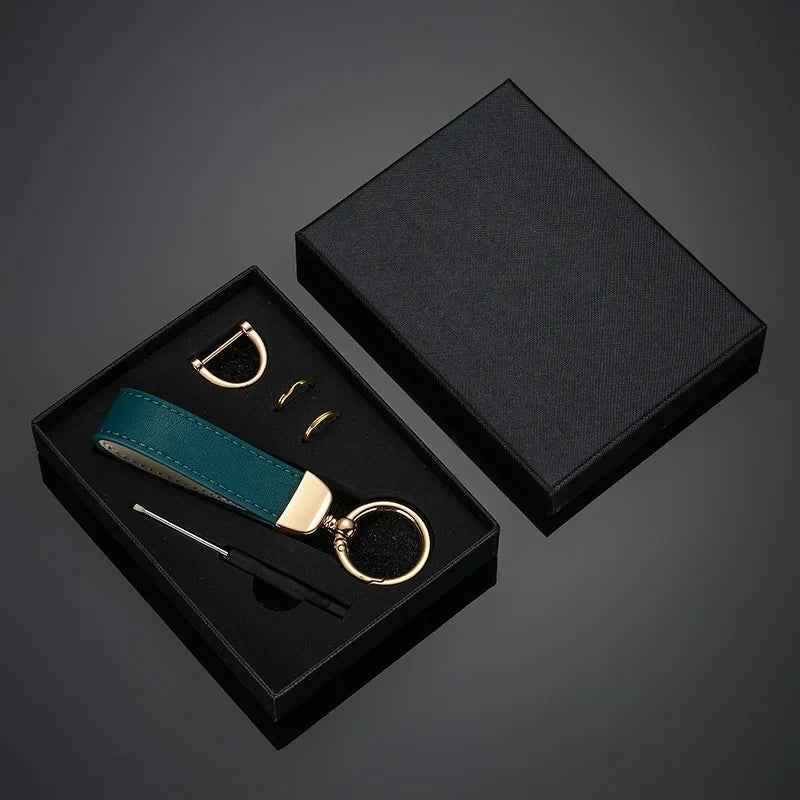 Custom Leather Keychain With Gift Box Personalized Logo | OWNLUXE