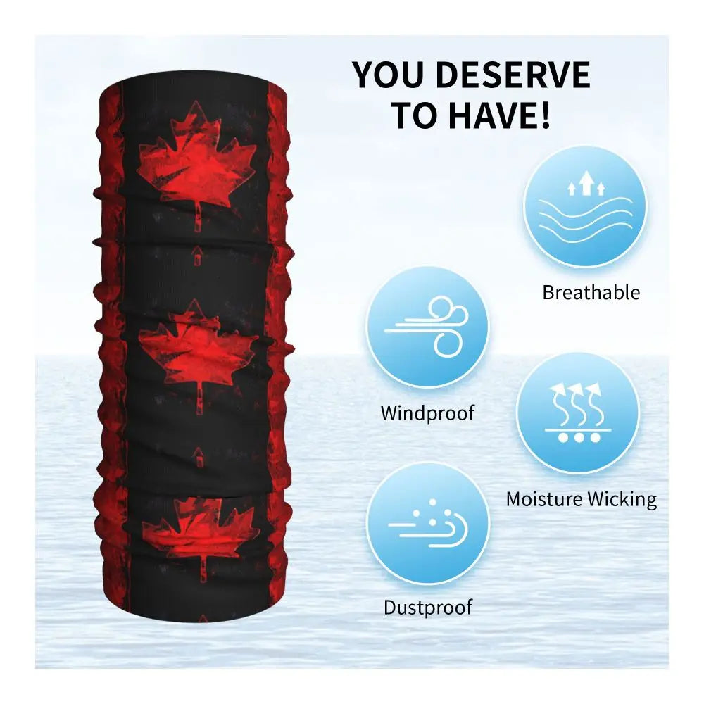 Canadian Flag Maple Leaf Neck Gaiter | OWNLUXE