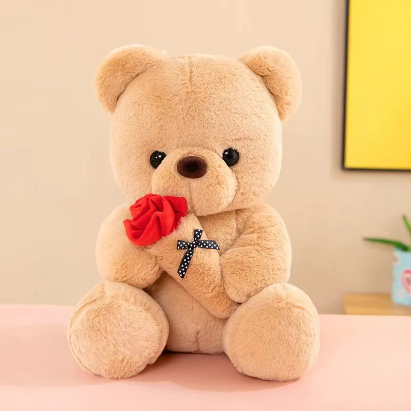 Rose Bear Plush Toy — Romantic Gift for Her | OWNLUXE