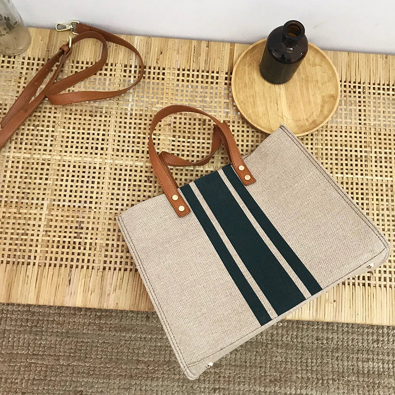Spacious Canvas Crossbody Bag | OWNLUXE