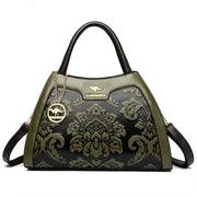Animal Print Large Capacity Tote Bag - Soft Leather Crossbody | OWNLUXE