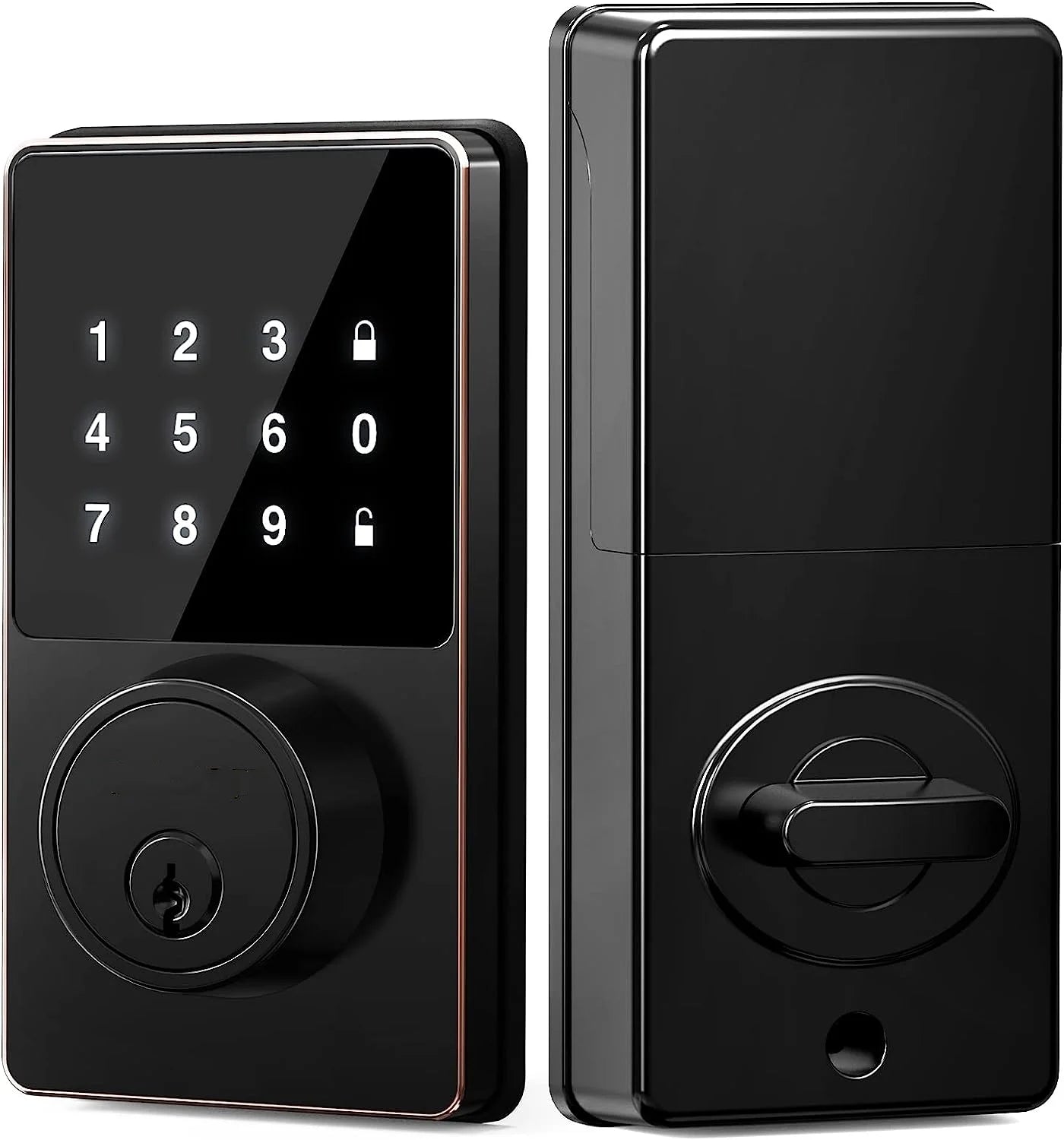 Smart Keypad Door Lock – PIN Code, Key Backup, IP66