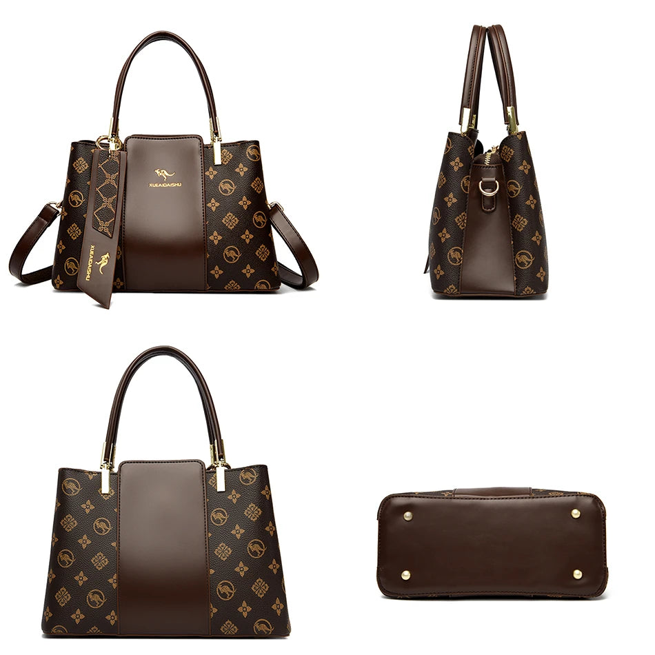 Stylish Patchwork Tote Bag - Soft Microfiber & Chic Sequins