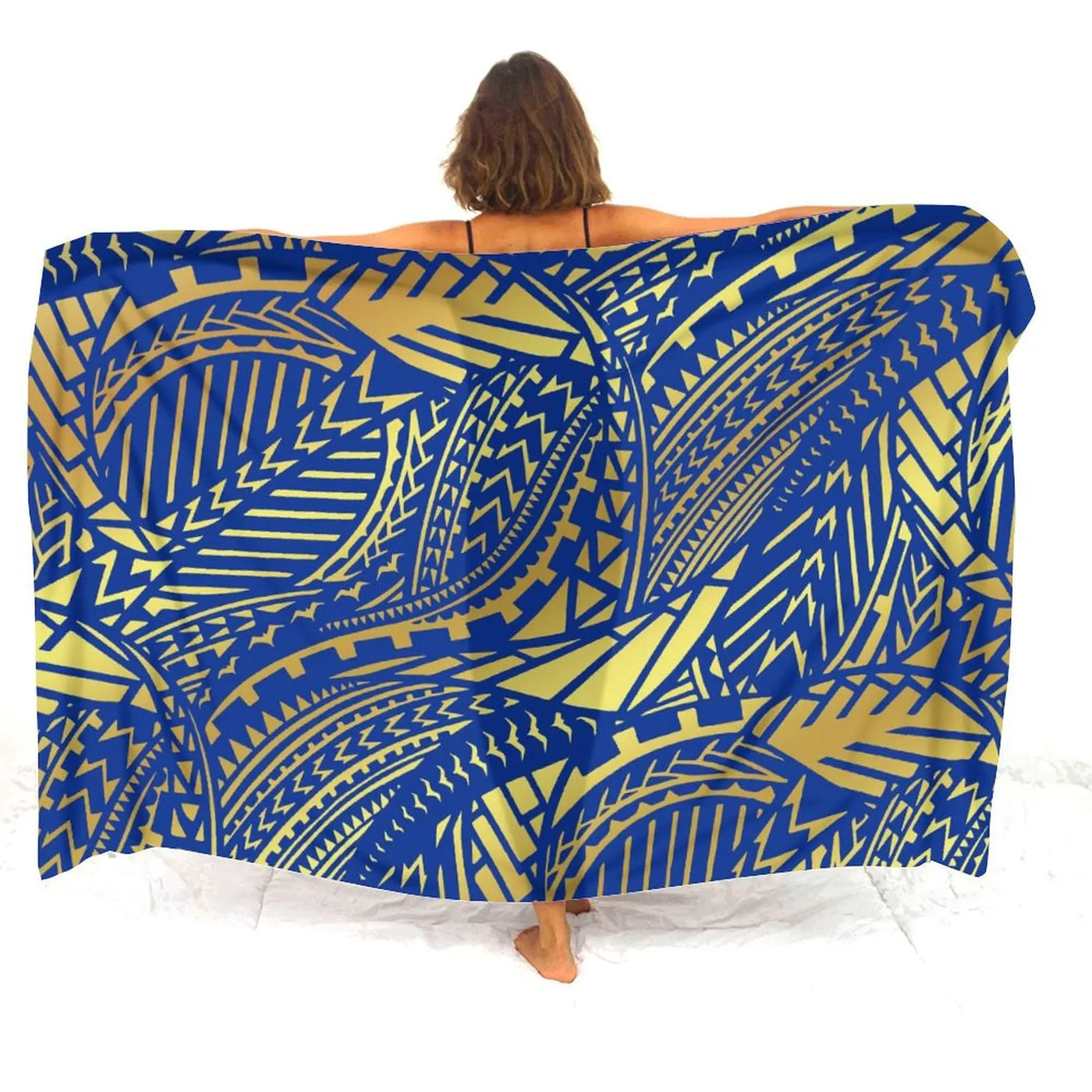 Hibiscus-Print Polynesian Sarong | OWNLUXE