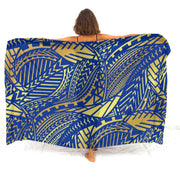 Hibiscus-Print Polynesian Sarong | OWNLUXE
