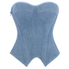 Lace & Denim Waist Cincher Trainer | OWNLUXE